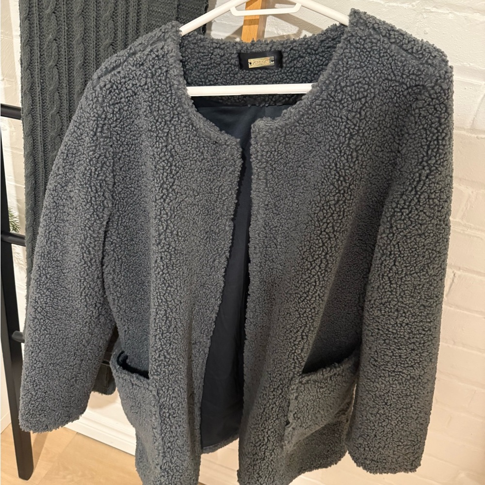 Greylin Charcoal Teddy Jacket